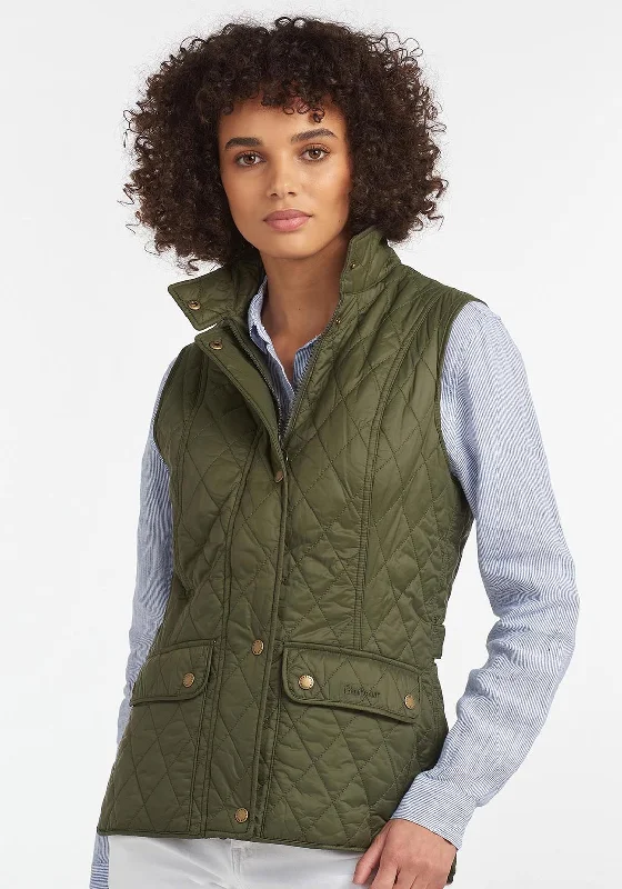 Barbour International Womens Weste Otterburn Gilet, Olive