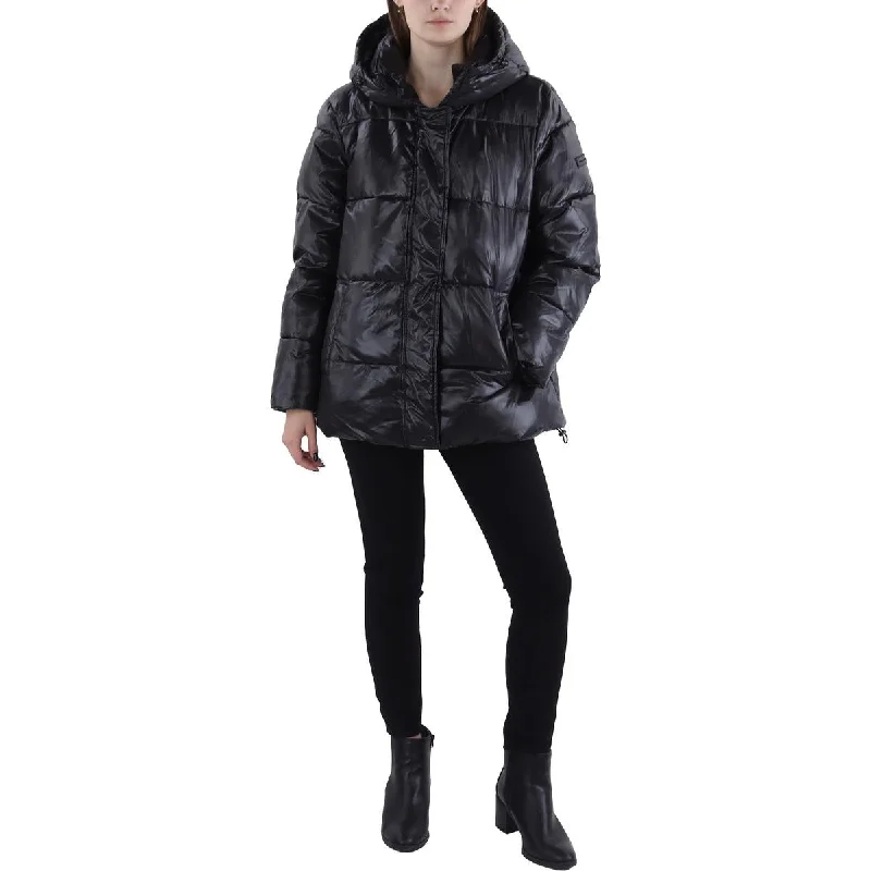 Womens Hooded Cozy Parka Coat