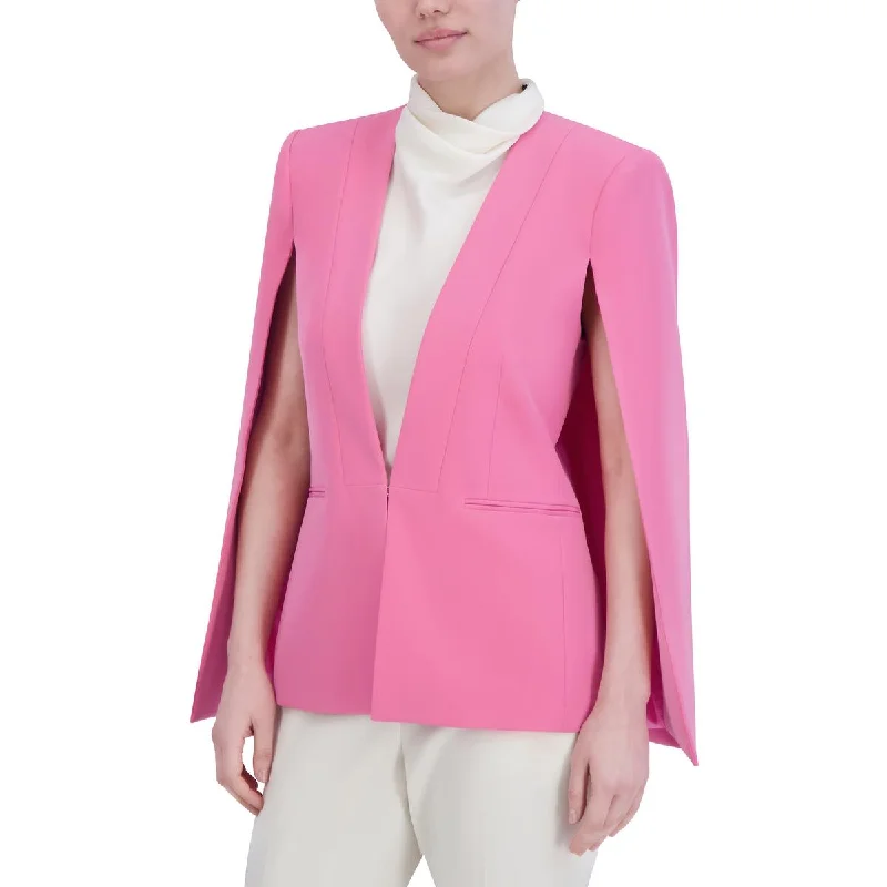 Womens Cape Sleeve Business One-Button Blazer