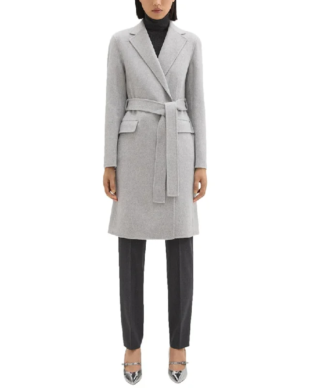 Theory Belt Wool & Cashmere-Blend Coat