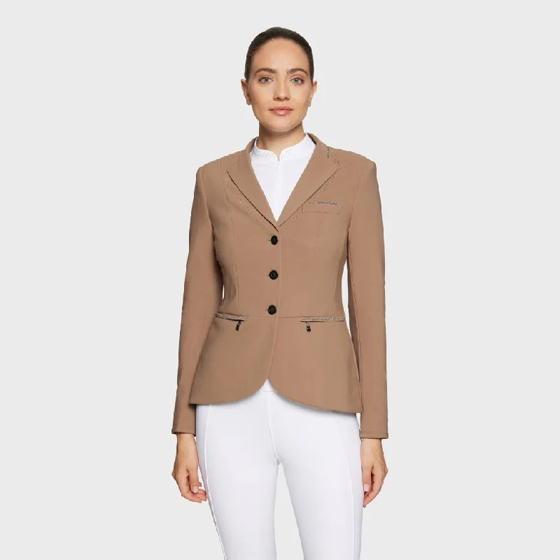 Samshield Victorine Crystal Fabric Ladies Competition Jacket Camel