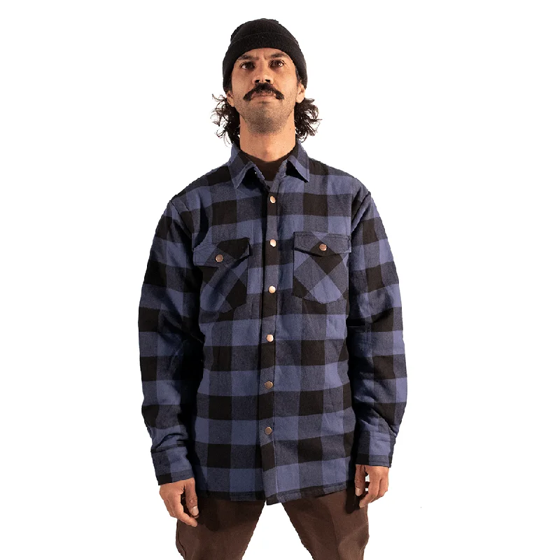 Blue Soft Padded Flannel Jacket