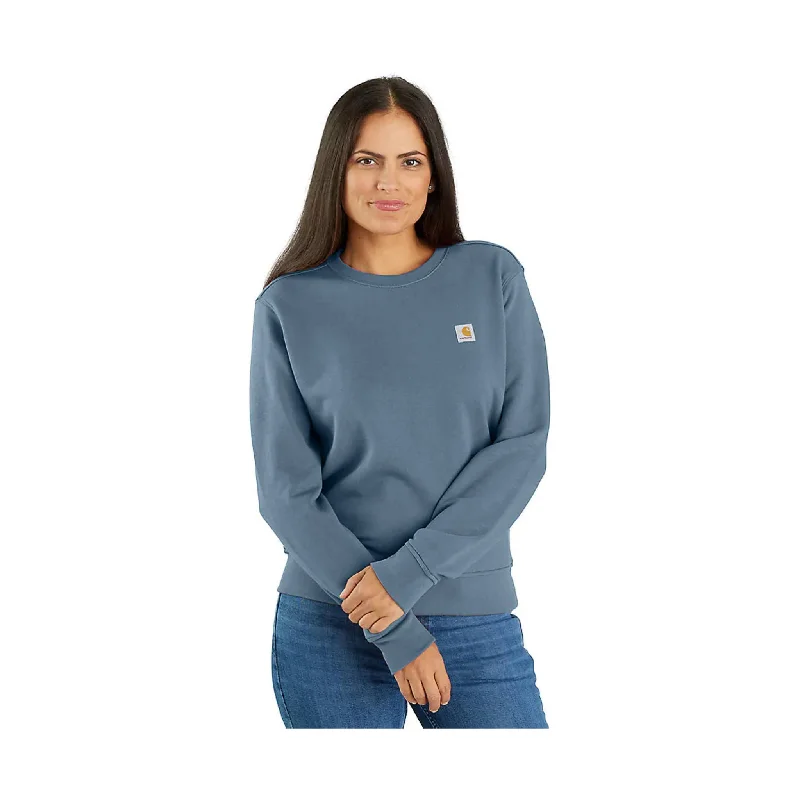 Carhartt Women's Tencel Fiber Series Relaxed Fit French Terry Crewneck Sweatshirt - Thundercloud