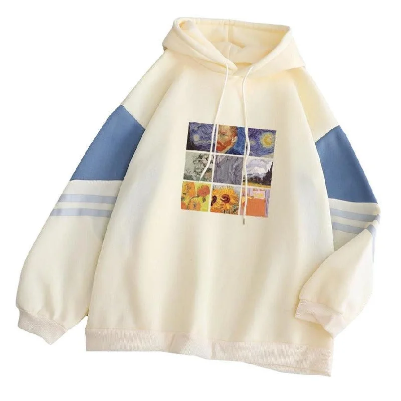 Van Gogh Oil Painting Hoodie: Classic art fashion