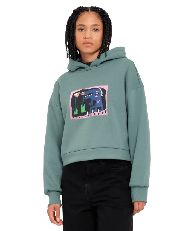 Longo Hoodie in Sea Green