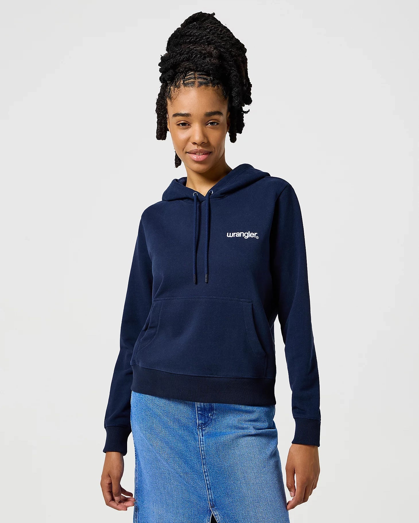 Regular Hoodie in Navy