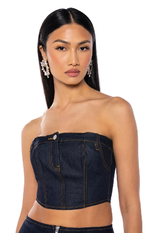 DIXIE RAW DENIM CORSET