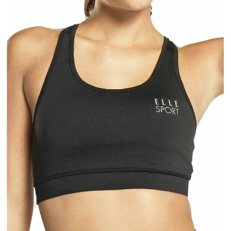 Elle Sport Signature Womens Sports Bra - Black