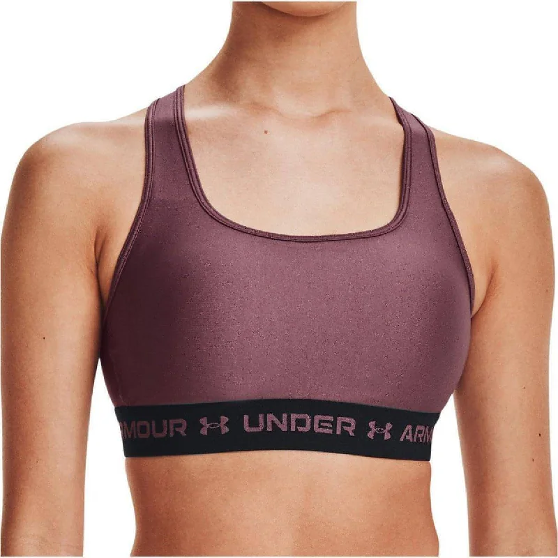 Under Armour Mid Crossback Womens Sports Bra - Purple