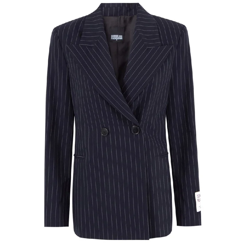 Blue Polyester Suits & Blazer