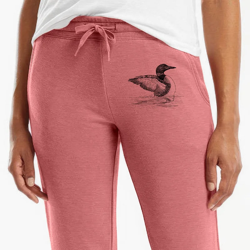 Common Loon - Gavia immer - Women's Cali Wave Jogger Sweatpants