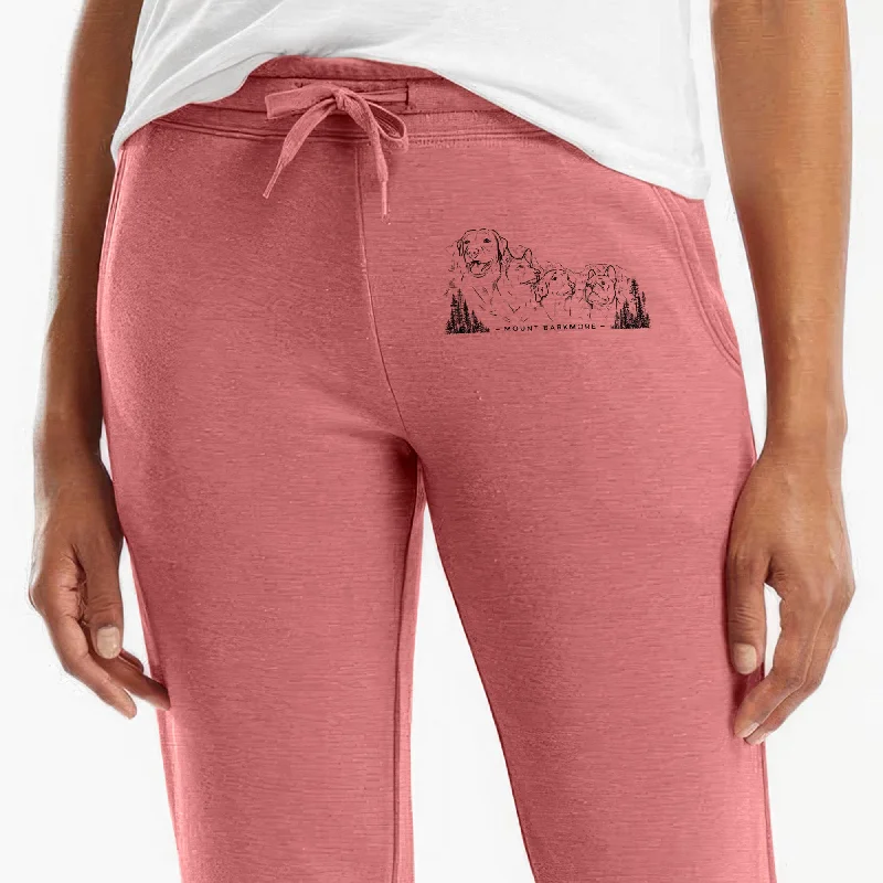 Mount Barkmore - Dog Tribute - Women's Cali Wave Jogger Sweatpants