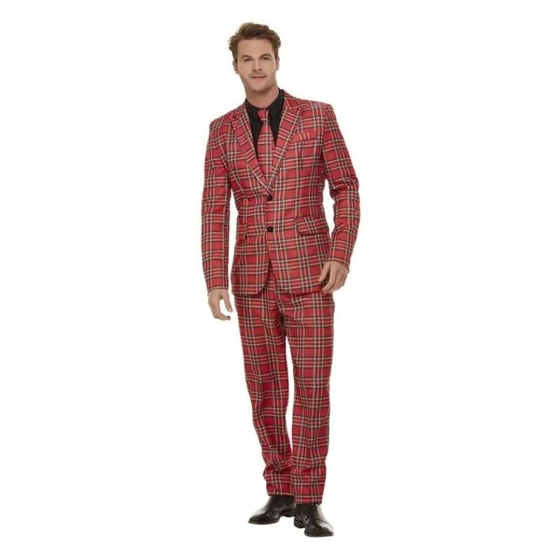 Tartan Suit Adult Red