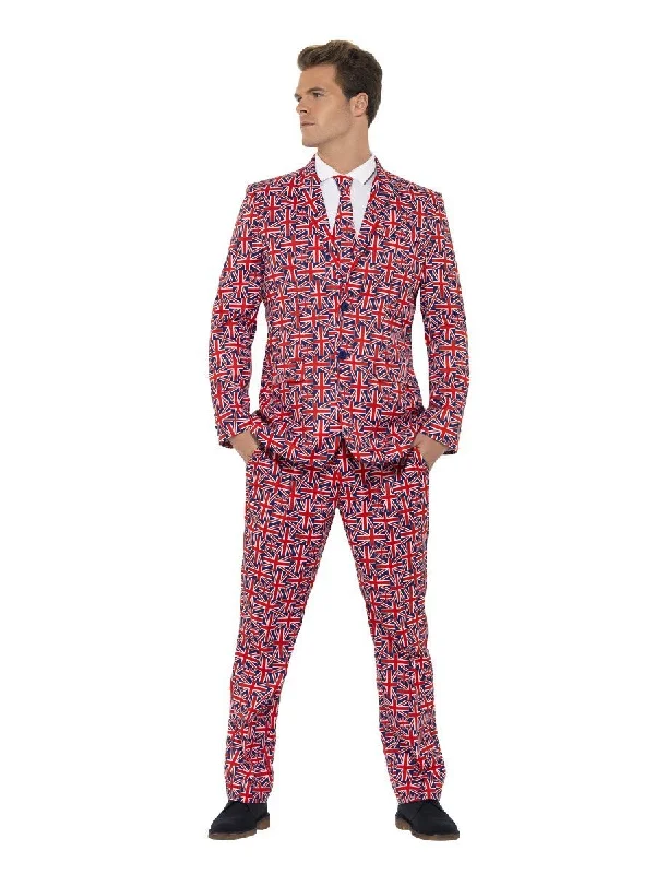 Union Jack Suit Adult Red Blue Patriotic Costume