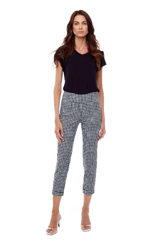 Up Pant - 67734UP Gingham Crop Pant