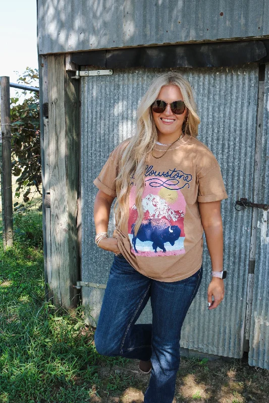 Yellowstone Montana Bison Graphic Tee