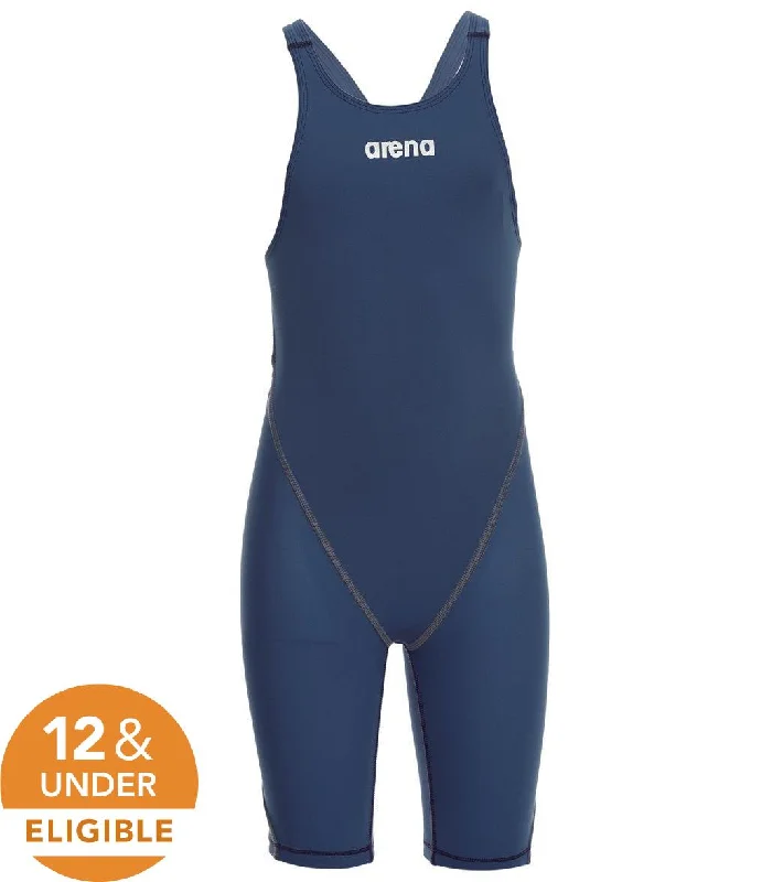 Arena Girls' Powerskin ST 2.0 Open Back Tech Suit Swimsuit Navy