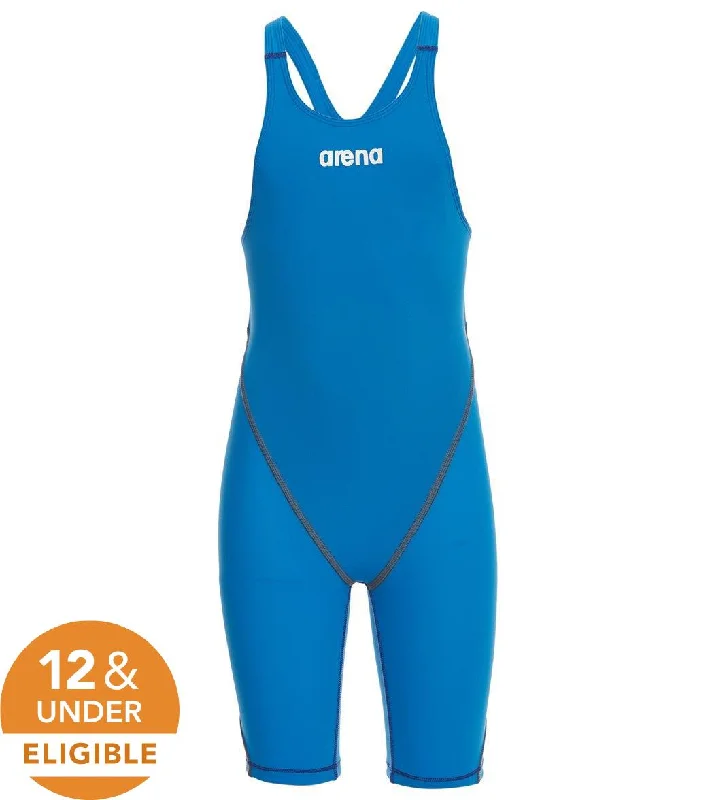 Arena Girls' Powerskin ST 2.0 Open Back Tech Suit Swimsuit Royal