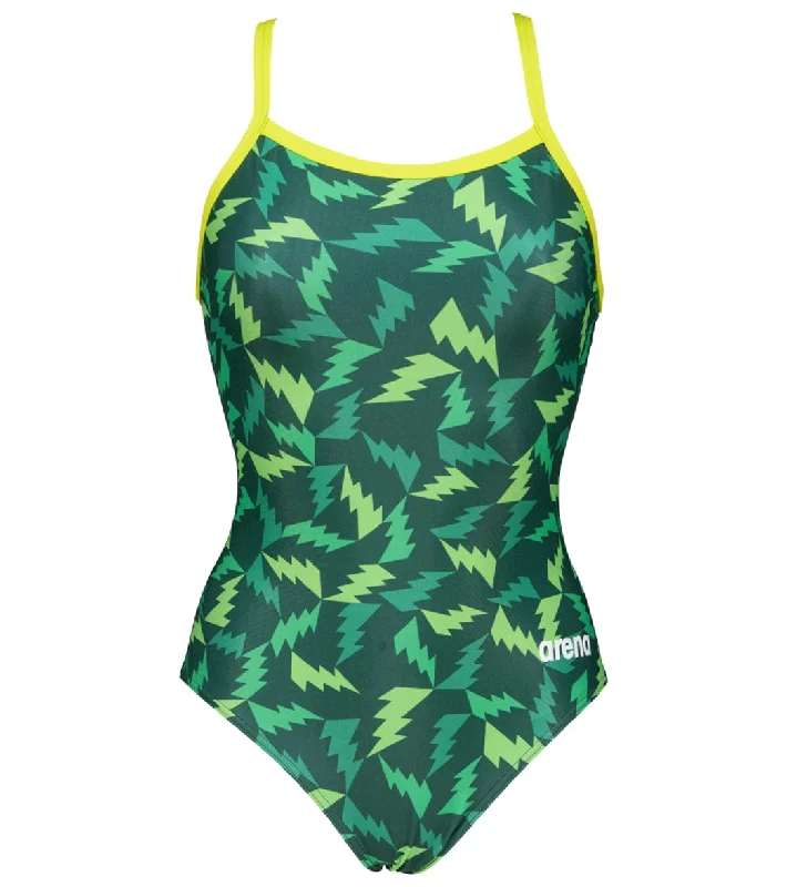 Arena Women's Lightning Colors Light Drop Back One Piece Swimsuit