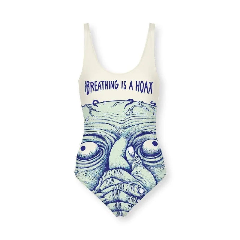 Breathing is a Hoax Women's One Piece Swimsuit