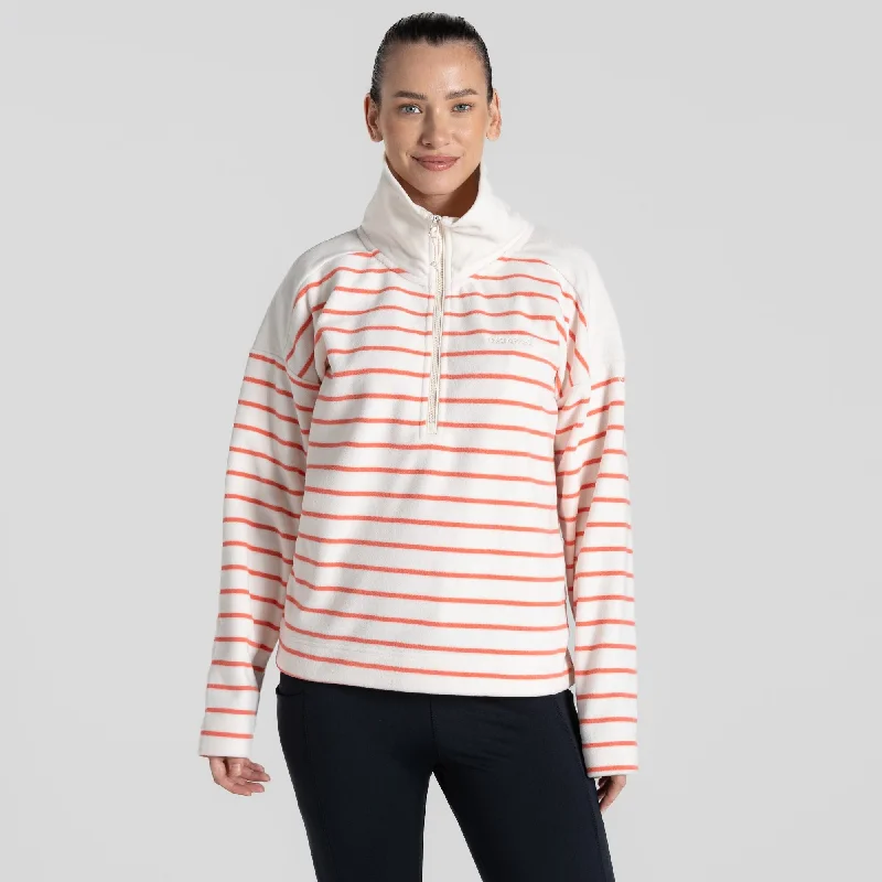 Craghoppers Ladies Lilly Half Zip Fleece-CORAL