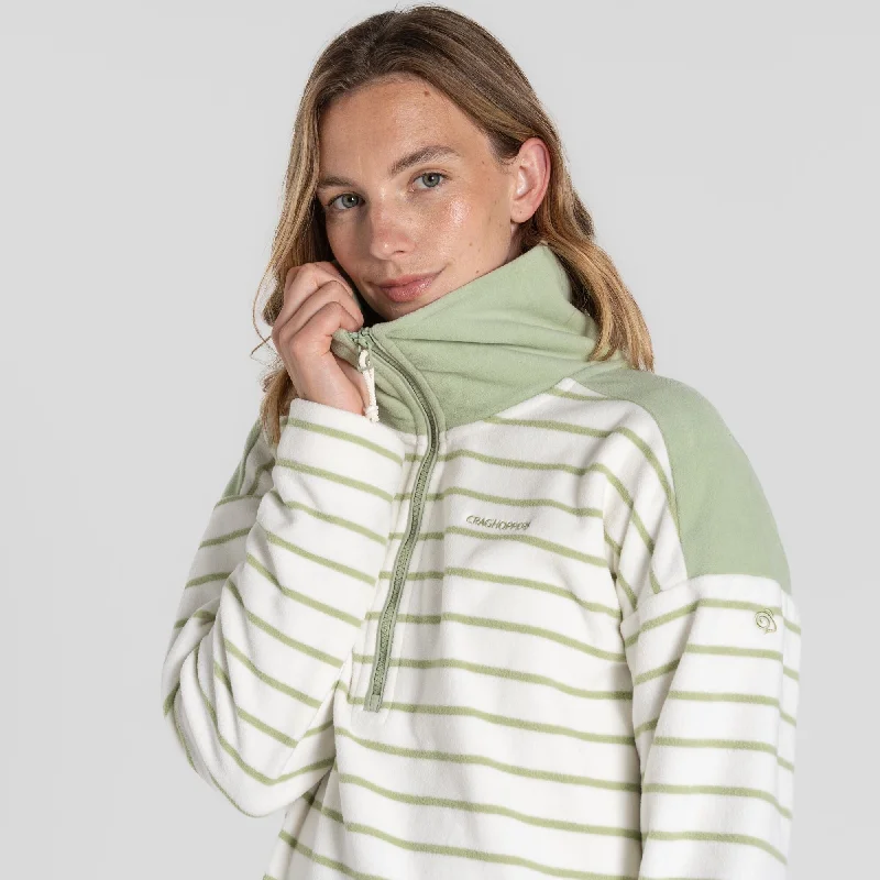 Craghoppers Ladies Lilly Half Zip Fleece-GREEN