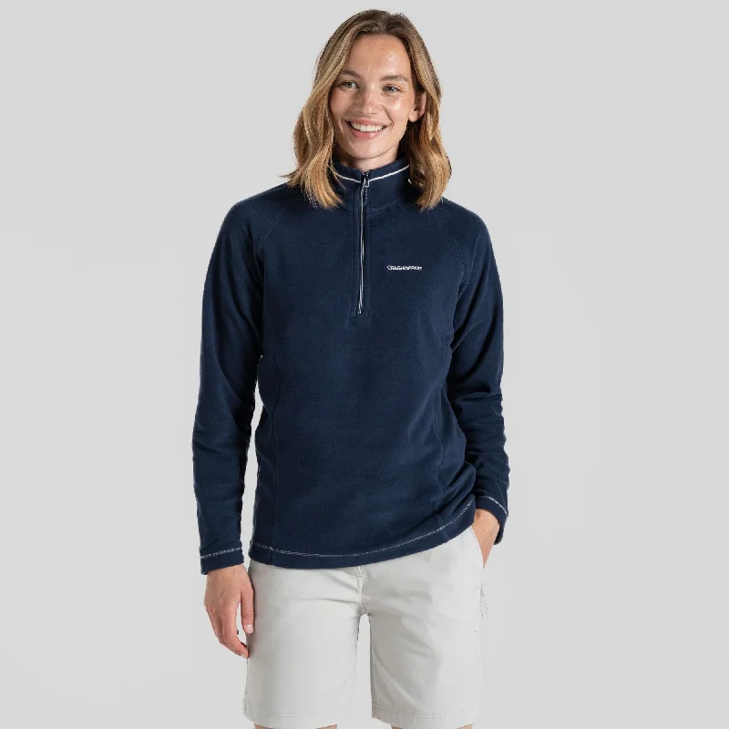 Craghoppers Ladies Miska VI Overhead Half Zip Fleece-BLUE NAVY