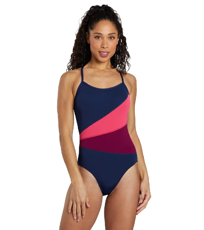 Dolfin Women's Aquashape Color Block Moderate One Piece Swimsuit