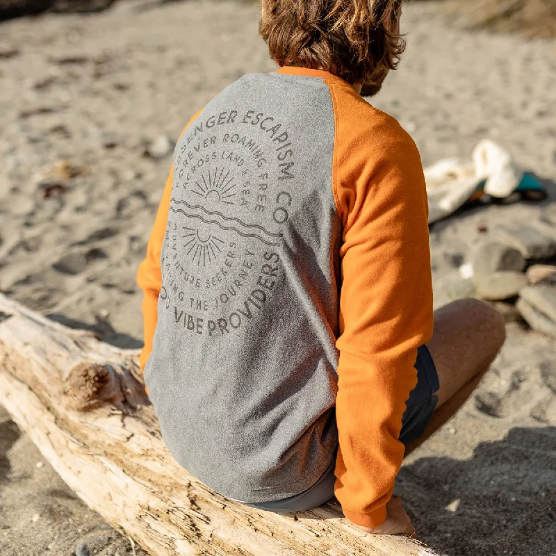 Good Vibes Recycled Polar Fleece Sweatshirt - Grey Marl