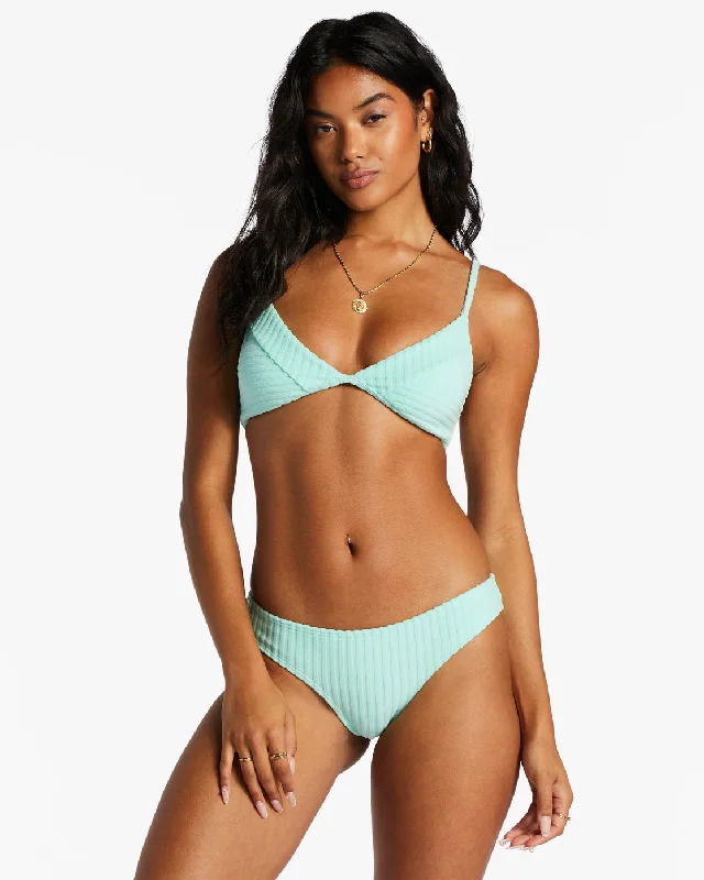 In The Loop Fixed Triangle Bikini Top - Mint Kiss