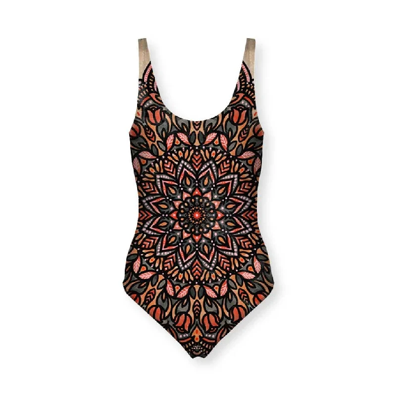 Mandala Women's One Piece Swimsuit