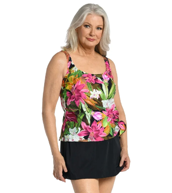 Maxine Women's Exotic Jungle Swim Dress Multi