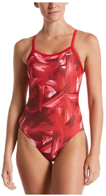 Nike Twisted Break Racerback One Piece, University Red (Size 28)