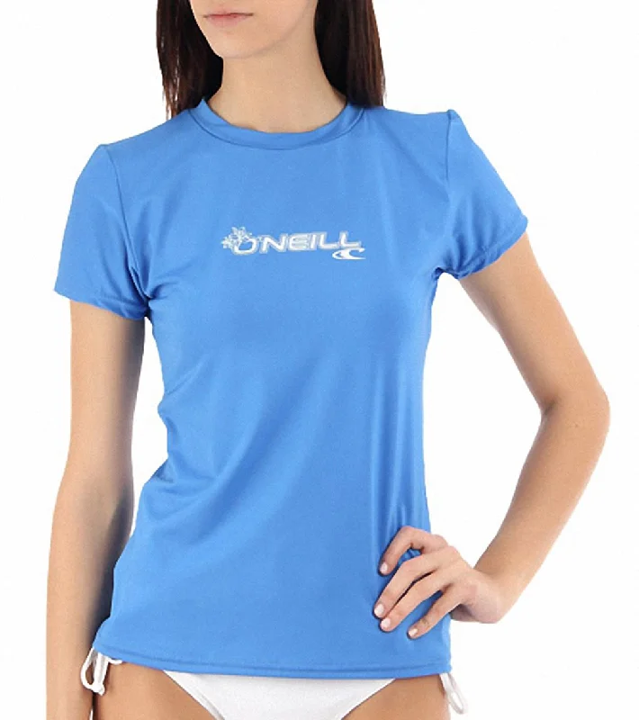 O'Neill Women's Basic Skins Short Sleeve Surf Tee Riviera