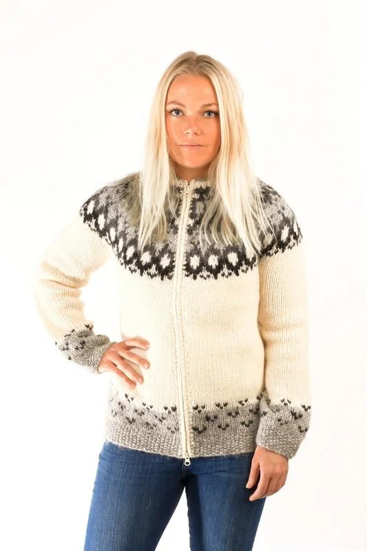 Skipper Wool Cardigan White