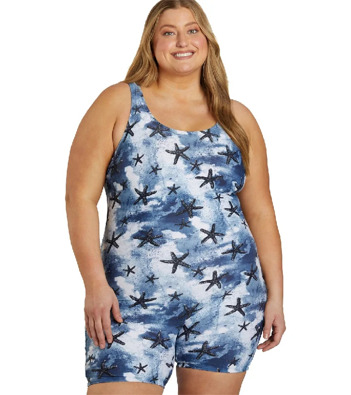 Sporti Plus Size Unitard Sanibel Island One Piece Swimsuit Sanibel Island