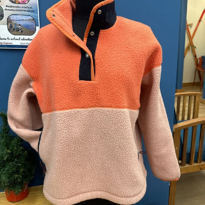 The North Face - Cragmont 1/4 Snap Women's Fleece - MSRP compared $189: Pink/Orange-women-LG