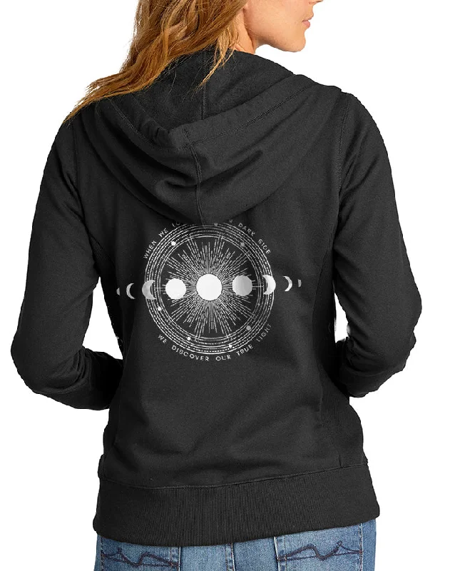 Women's Moon Shadow Recycled Fleece Zip Hoodie