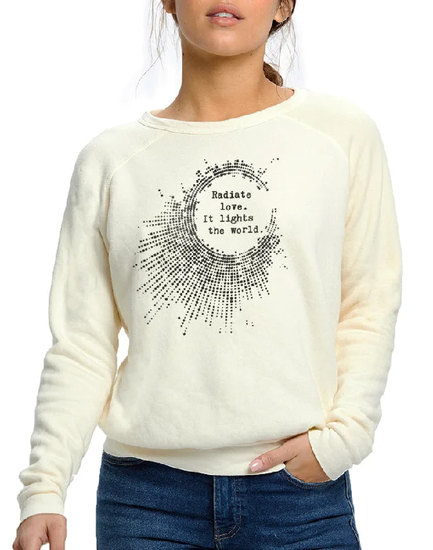 Women's Radiate Love Raglan Pullover Sweatshirt