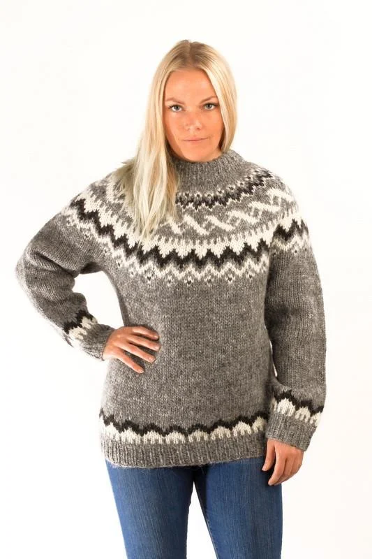 Traditional Wool Pullover Grey